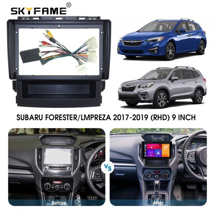 Магнитола для Subaru 2017-2023 Forester 5, XV 2, Impreza 5 - Kuberg SF-9148 QLed, Android 13, TS20, CarPlay, SIM-слот