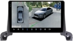 Магнитола для Peugeot 3008, 5008 2016-2022, 4008 2020+ - FarCar BX9-360-9638 монитор 9.5" 2K QLED на Android 13, 6Гб+128Гб, CarPlay, 4G SIM-слот, 4 камеры в комплекте
