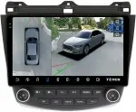 Магнитола для Honda Accord 7 2003-2008 - Teyes CC3-2K-360 на Android 10, 2K QLED, 6Гб+128Гб, CarPlay, 4G SIM-слот, 4 камеры в комплекте