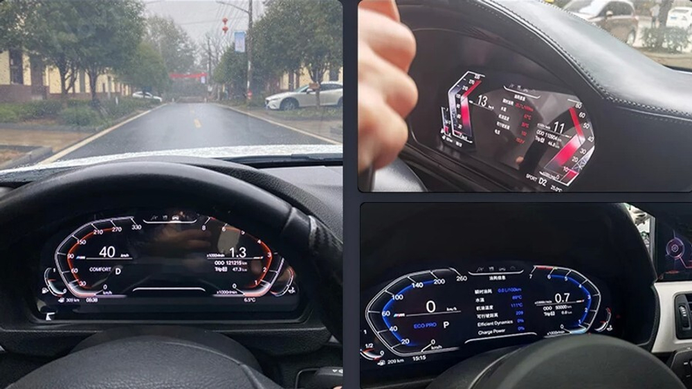 Электронная панель приборов BMW 6-серия F06/F12 2011-2018 - RDL-1261 с LCD / ЖК 12.3" экраном QLED
