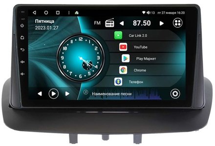 Магнитола для Renault Megane 3 2009-2017 - Vaycar VA63-0145 на Android 13, 8-ядер, 2Гб-32Гб, 4G SIM-слот