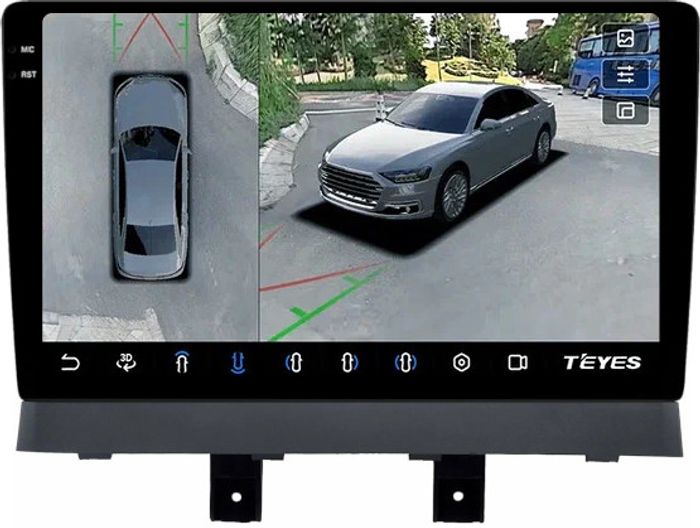 Магнитола для Changan Alsvin 3 2018+ - Teyes CC3-2K-360 монитор 10.36" 2K QLED на Android 10, 6+128Гб, CarPlay, 4G SIM-слот, 4 камеры в комплекте