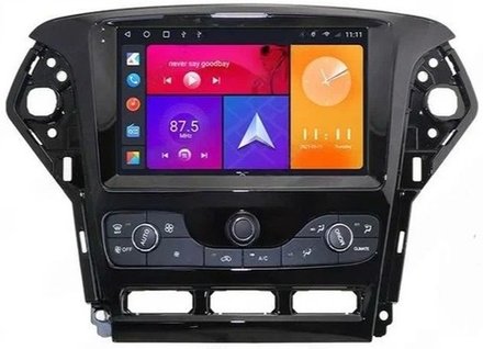 Магнитола для Ford Mondeo 4 2010-2014 - Kuberg OL-9281-2 (рамка 9") QLed+2K, Android 12, ТОП процессор, CarPlay, 4G SIM-слот, блок климата в комплекте