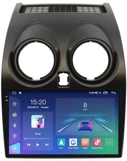 Магнитола для Nissan Qashqai J10 2006-2013, Dualis - Parafar PF788RN2K на Android 13, QLED+2K, ТОП процессор, 4Гб+32Гб, CarPlay, 4G SIM-слот