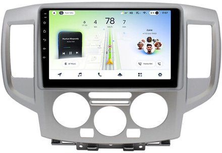Магнитола для Nissan NV200 2009+ (рамка серебро) - Teyes CC4L монитор 9" IPS на Android 14, Snapdragon 662, CarPlay, 4G SIM-слот