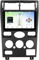 Магнитола для Ford Mondeo 3 2000-2006 (кондиционер) - Teyes CC4L-DTS монитор 9" IPS, Android 14, Быстрая, Snapdragon 662, CarPlay, 4G SIM-слот