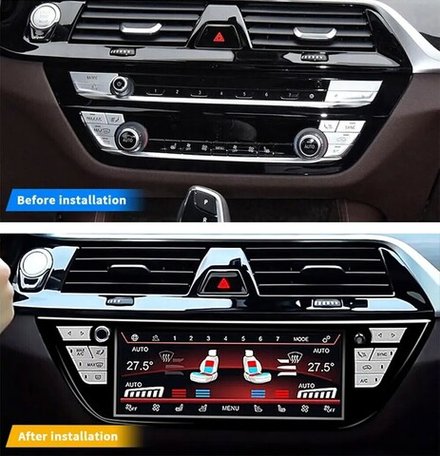 Сенсорная панель климата BMW X4 G02 2017-2023 - Kuberg ZF-2025-G02 c LCD (ЖК) экраном 8.8"