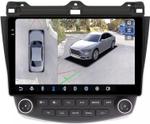 Магнитола для Honda Accord 7 2003-2008 - FarCar BX3222M-360 монитор 10.36" 2K QLED на Android 13, 6Гб+128Гб, CarPlay, 4G SIM-слот, 4 камеры в комплекте