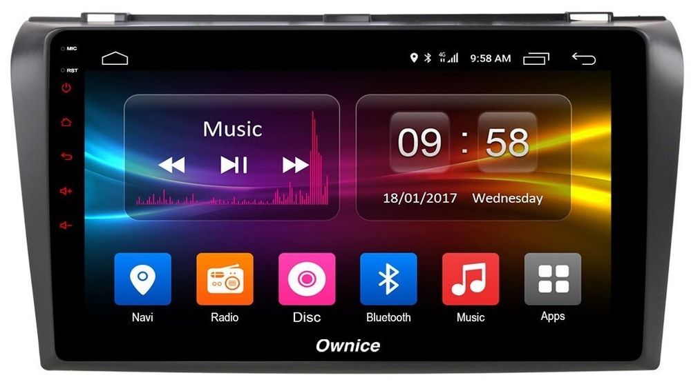 Магнитола для Mazda 3, Axela 2003-2009 - Kuberg OL-9503 QLed, Android 12, TS10, CarPlay, 4G SIM-слот