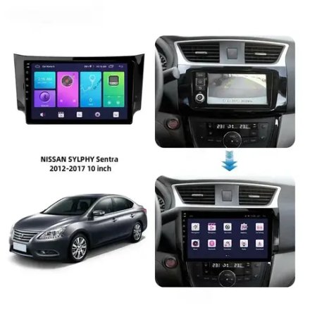 Магнитола для Nissan Sentra/Sylphy B17 2012-2023, Tiida 2015 - Kuberg OL-1666-1 QLed, Android 13, TS20, CarPlay, SIM-слот