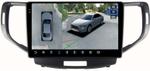 Магнитола для Honda Accord 8 2008-2012 - FarCar BX3236M-360 монитор 9.5" 2K QLED на Android 13, Быстрая, CarPlay, 4G SIM-слот, 4 камеры в комплекте