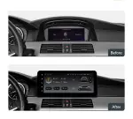 Магнитола для BMW 5 E60 2003-2007 CCC - Teyes LUX ONE ROUND монитор 12.3" 2K QLED на Android 10, Быстрая, CarPlay, 4G SIM-слот