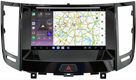 Магнитола для Infiniti QX70, FX35 (S51), FX37, FX30d, FX50 2008-2016 (Поддержка Bose и 360) - Kuberg SF-9828-3 QLed, Android 13, TS20, CarPlay, SIM-слот