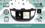 Магнитола для Hyundai Tucson 2016-2018 (рамка черная) - Vaycar VA23-0546 на Android 13, 8-ядер, 2Гб-32Гб, 4G SIM-слот