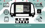 Магнитола для Hyundai Santa Fe 2006-2012 (рамка черная) - Vaycar VA23-0008-2K на Android 13, Быстрая, 2K QLED, CarPlay,4G SIM-слот