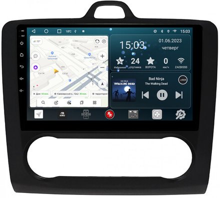 Магнитола для Ford Focus 2 2004-2011 (климат) - Redpower 136 Android 10, ТОП процессор, 6Гб+128Гб, CarPlay, SIM-слот