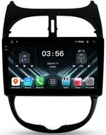 Магнитола для Peugeot 206 1998-2012 - FarCar S280 монитор 9.5" IPS на Android 13, CarPlay
