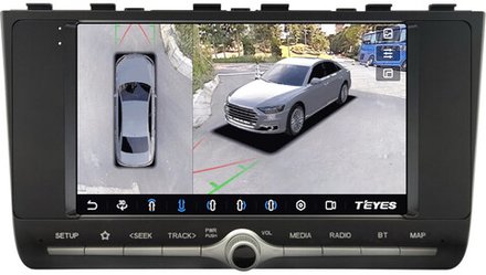 Магнитола для Hyundai Creta 2 2021-2022, Solaris HC 2024+ (BOSE и/или 360, рамка с крутилкой) - Teyes CC3-2K-360 монитор 9.5" 2K QLED на Android 10, 6+128Гб, CarPlay, 4G SIM-слот, 4 камеры в комплекте