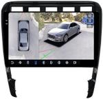 Магнитола для Porsche Cayenne 1 2002-2010 - FarCar BX443M-360 монитор 9.5" 2K QLED на Android 13, Быстрая, CarPlay, 4G SIM-слот, 4 камеры в комплекте