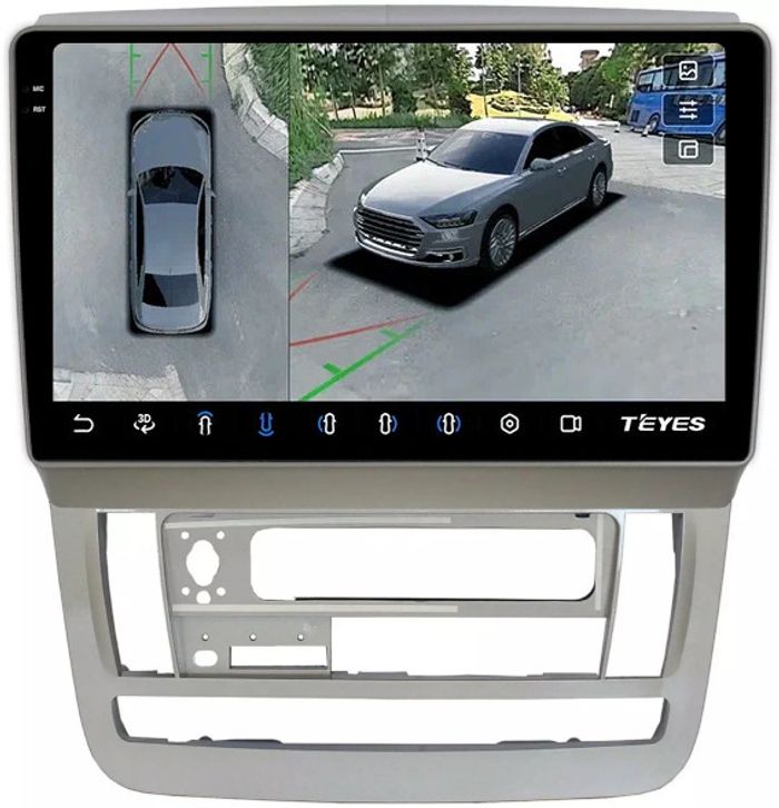 Магнитола для Toyota Alphard H10 2002-2005 - Teyes CC3-2K-360 на Android 10, 2K QLED, 6Гб+128Гб, CarPlay, 4G SIM-слот, 4 камеры в комплекте