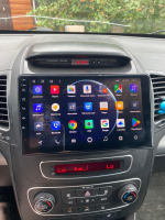 Магнитола для KIA Sorento 2 XM 2012-2020 c экраном климата снизу (рамка-накладка) - Parafar PF224LUX1UHD на Android 13, QLED, ТОП процессор, 8Гб+128Гб, CarPlay, 4G SIM-слот