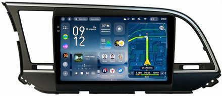 Магнитола для Hyundai Elantra 6 2016-2018 (штатная КЗВ, рамка тип 1) - Teyes CC4-PRO монитор 9.5" 2K QLED на Android 13, Snapdragon 778G, ИИ, CarPlay, DSP, 4G SIM-слот