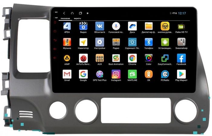 Магнитола для Honda Civic 8 4d 2005-2012 седан - Parafar PF044XHD на Android 13, 8-ядер, 4Гб+64Гб, CarPlay, 4G SIM-слот
