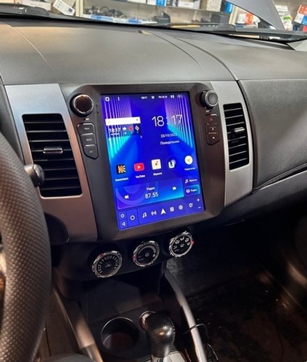 Магнитола для Mitsubishi Outlander 2 / XL 2005-2012 (Rockford) - Teyes TPRO 2 монитор 9.7" QLED в стиле "Тесла" на Android 10, TS10, 4G SIM-слот