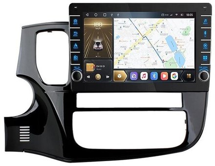 Магнитола для Mitsubishi Outlander 3 2012-2022 - Kuberg OL-1633 (кнопки и крутилки), Android 10, TS10, CarPlay, 4G SIM-слот