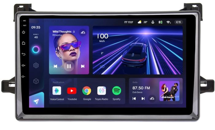 Магнитола для Toyota Prius 50, PHV 2015-2018 - Teyes CC3 Android 10, ТОП процессор, 4/32 Гб, CarPlay, SIM-слот