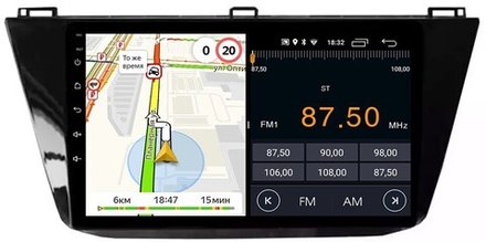 Магнитола для Volkswagen Tiguan 2017+ - Parafar PF975FHD на Android 13, 8-ядер, 2Гб+32Гб, CarPlay, 4G SIM-слот