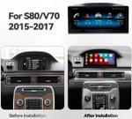 Магнитола для Volvo S80 2015-2016 (рестайлинг) - Kuberg JT-V8008 на Android 10, 4Гб+64Гб, CarPlay