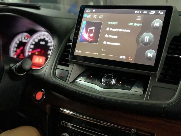 Магнитола для Nissan Teana 2008-2013 (монохром экран) - Parafar PF969LUX2FHD на Android 13, 8-ядер, 2Гб+32Гб, CarPlay, 4G SIM-слот