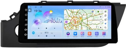 Магнитола для KIA Rio 4, Rio X 2020-2022, Solaris KRS/KRX 2024+ - FarCar монитор 12.3" 2K QLED на Android 14, TS10, CarPlay, 4G SIM-слот