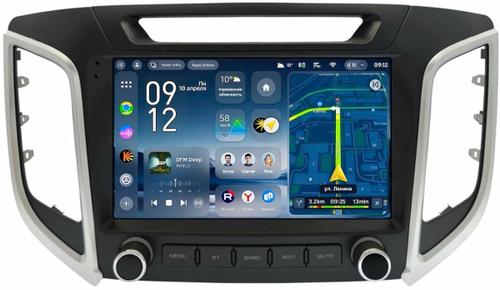 Магнитола для Hyundai Creta 1 2016-2021 (без штатной КЗВ, рамка с крутилками) - Teyes CC4-PRO монитор 9.5" 2K QLED на Android 13, Snapdragon 778G, ИИ, CarPlay, DSP, 4G SIM-слот