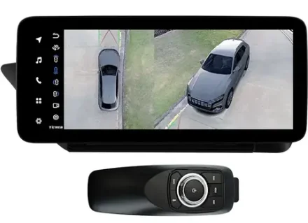 Магнитола для Lexus ES250 2012-2015 (ШГУ монохром) - Teyes LUX ONE 360 монитор 12.3" 2K QLED на Android 10, 6Гб+128Гб, CarPlay, 4G SIM-слот, 4 камеры в комплекте