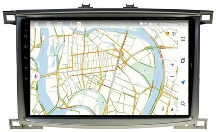 Магнитола для Toyota Land Cruiser 100, Lexus LX470 2002-2007 (экран климата снизу) - Vaycar VA77-1166 на Android 13, 8-ядер, 2Гб-32Гб, 4G SIM-слот