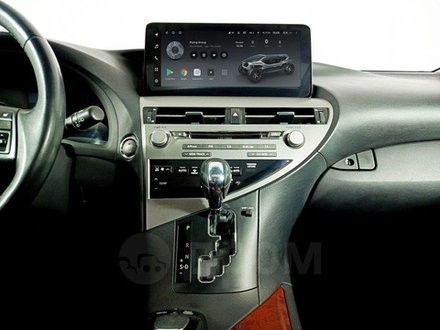 Магнитола для Lexus RX270, RX350, RX450h 2009-2012 AL10 (Цветной "B2" поддержка 360) - Teyes LUX ONE ROUND монитор 12.3" 2K QLED на Android 10, CarPlay, 4G SIM-слот