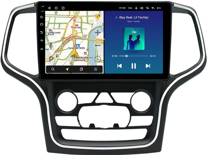 Магнитола для Jeep Grand Cherokee WK2 2013-2021 (взамен 8.4" экрана) - Kuberg EW-1076-2-IJ Android 10, 8-ядер, CarPlay, 4G SIM-слот