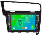 Магнитола для Volkswagen Golf 7 2012-2020 - Airoc AB-3715B (рамка черная, кнопки и крутилки), Android 13, Быстрая, SIM-слот, CarPlay