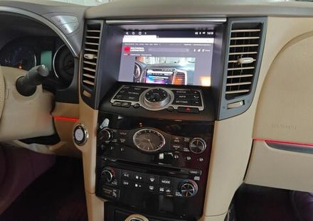 Магнитола для Infiniti FX35, FX37, FX50, FX30D, QX70 S51 2008-2018 (рамка тип 2 черная матовая) - Teyes CC3-2K-360 монитор 9.5" 2K QLED на Android 10, 6Гб+128Гб, CarPlay, 4G SIM-слот, 4 камеры в комплекте