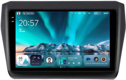Магнитола для Suzuki Swift 5 2016-2023 (рамка матовая) - Teyes CC4 монитор 9.2" 2K QLED на Android 14, Snapdragon 680, DSP, CarPlay, 4G SIM-слот
