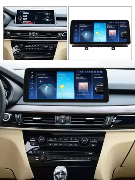 Магнитола для BMW X5 (F15), X6 (F16) 2014-2017 NBT - Kuberg MKD монитор 12.3", Android 11, 6Гб+128Гб, CarPlay, 4G SIM-слот
