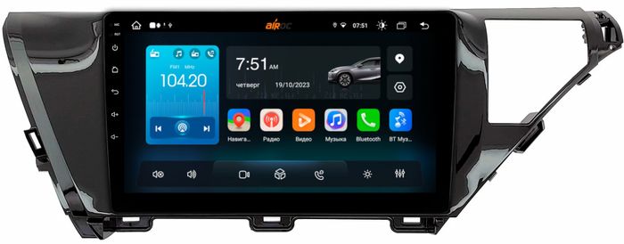 Магнитола для Toyota Camry 70 2017-2020 (без JBL) - Airok RX-1129/1128 Android 13, Быстрая, SIM-слот