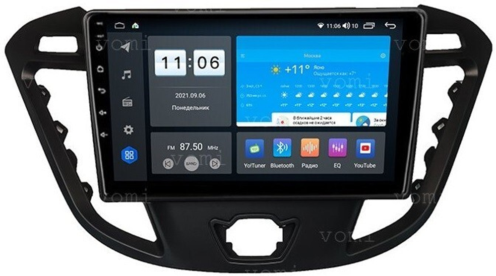 Магнитола для Ford Transit Custom 2012+ - ZX518R9-7862 Android 10, ТОП процессор, SIM-слот