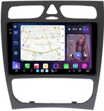 Магнитола для Mercedes-Benz G W463 2000-2006, C-класс W203 2000-2004 (рамка большая) - FarCar XXL1264M монитор 9.5" 2K QLED на Android 14, TS20, 8+256Гб, CarPlay, 4G SIM-слот