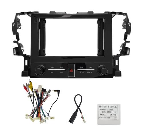 Комплект рамки с разъёмами 10" Toyota Alphard H30, Velfire 2015-2022 с кнопками