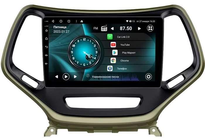Магнитола для Jeep Cherokee 2014+ - Vaycar VA25-0608-2K на Android 13, Быстрая, 2K QLED, CarPlay,4G SIM-слот