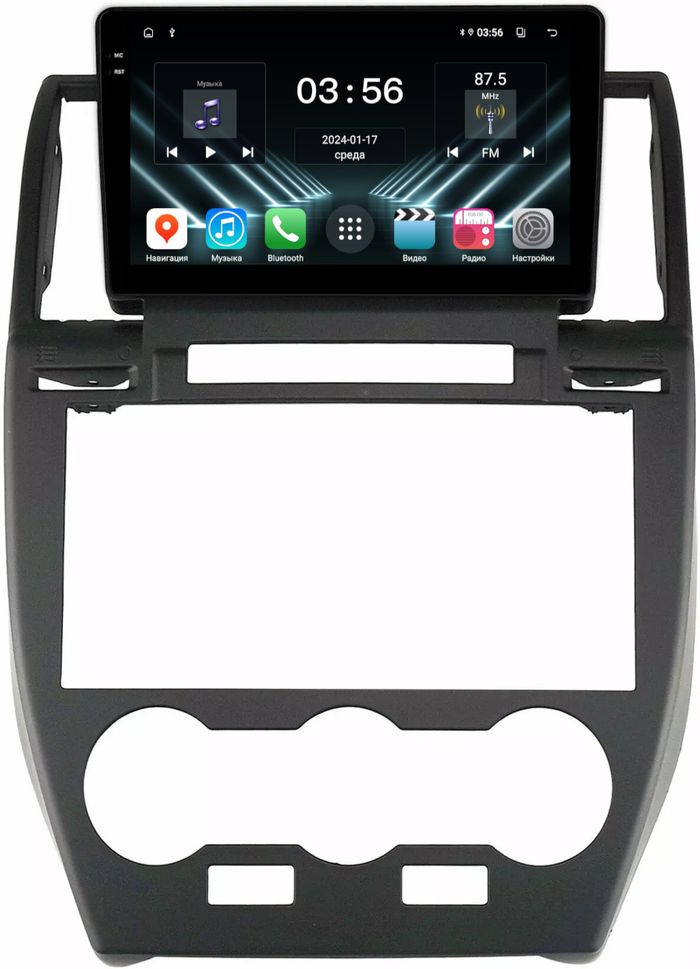 Магнитола для Land Rover Freelander 2 2006-2012 (монохром экран) - FarCar DX3279M монитор 9.5" IPS на Android 13, 4+64Гб, CarPlay