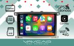 Магнитола для Toyota Land Cruiser 100, Lexus LX470 2002-2007 (экран климата снизу) - Vaycar VA77-1166 на Android 13, Быстрая, 4G SIM-слот